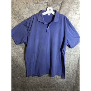 Holderness & Bourne Polo Men 2XL Blue Stripe Golf Sports Shirt